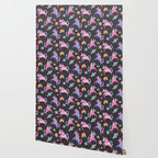 Space Unicorns - Neon Rainbow on Black Wallpaper Gallery Image 2