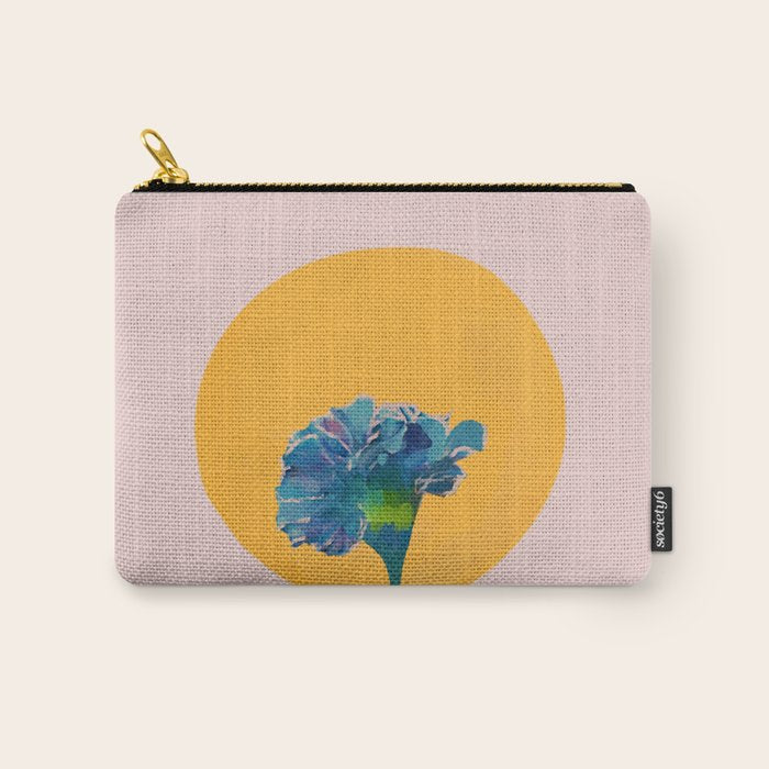 noonday flower | minimal floral Carry All Pouch Gallery Image 1