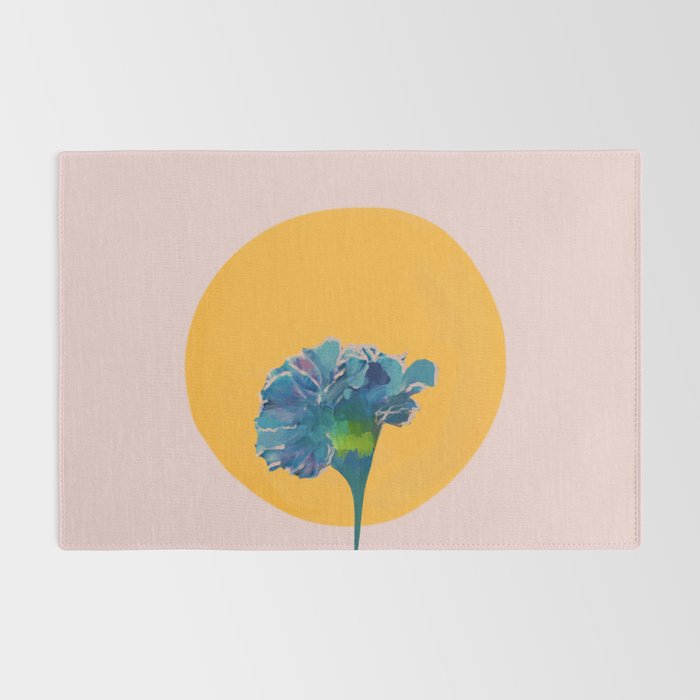 noonday flower | minimal floral Rug Gallery Image 2