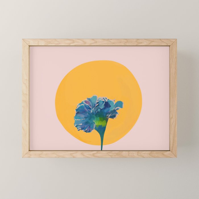 noonday flower | minimal floral Mini Art Print Gallery Image 1