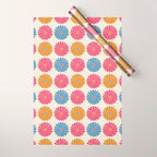 Retro Summer Daisies V Wrapping Paper Gallery Image 1