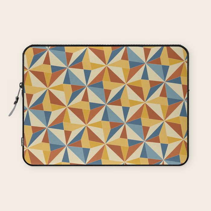 Kaleidoscope Tile Pattern IV Bright Vibrant Summer Laptop Sleeve Gallery Image 1