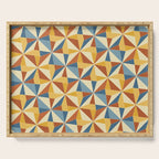 Kaleidoscope Tile Pattern IV Bright Vibrant Summer Serving Tray Gallery Image 1