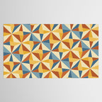 Kaleidoscope Tile Pattern IV Bright Vibrant Summer Tablecloth Gallery Image 2