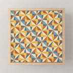 Kaleidoscope Tile Pattern IV Bright Vibrant Summer Mini Art Print Gallery Image 1