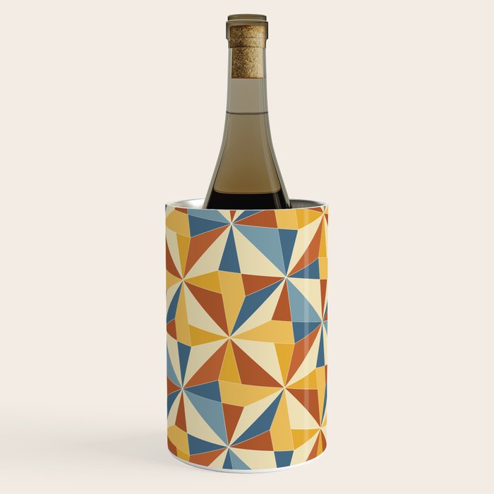 Kaleidoscope Tile Pattern IV Bright Vibrant Summer Wine Chiller Gallery Image 3