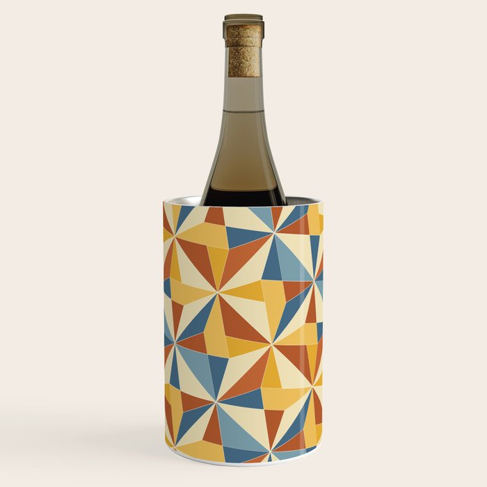 Kaleidoscope Tile Pattern IV Bright Vibrant Summer Wine Chiller Gallery Image 2