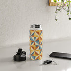Kaleidoscope Tile Pattern IV Bright Vibrant Summer Water Bottle Gallery Image 4