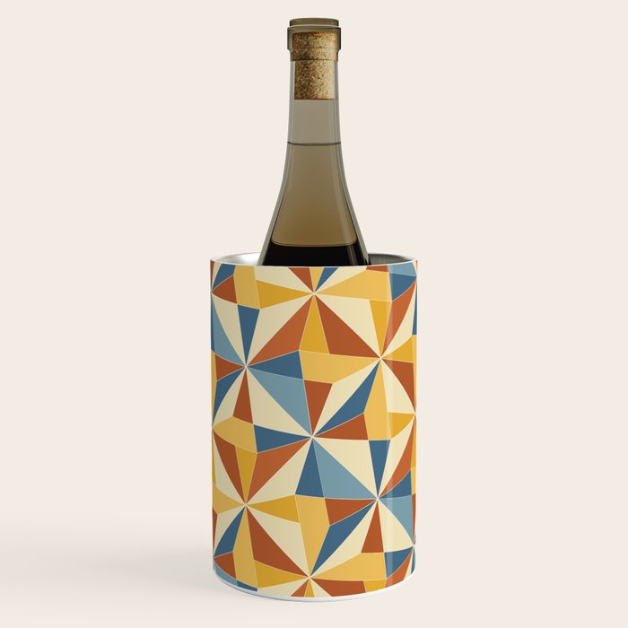 Kaleidoscope Tile Pattern IV Bright Vibrant Summer Wine Chiller Gallery Image 1