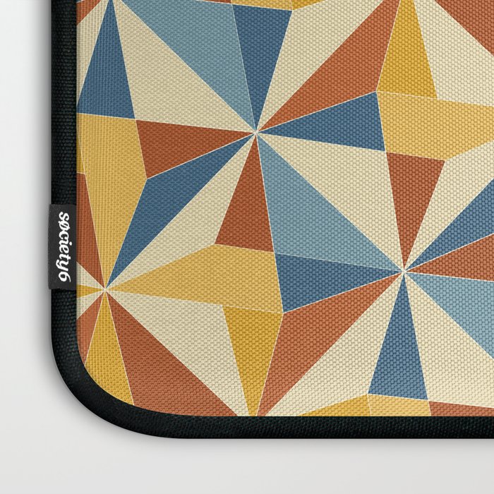 Kaleidoscope Tile Pattern IV Bright Vibrant Summer Laptop Sleeve Gallery Image 3