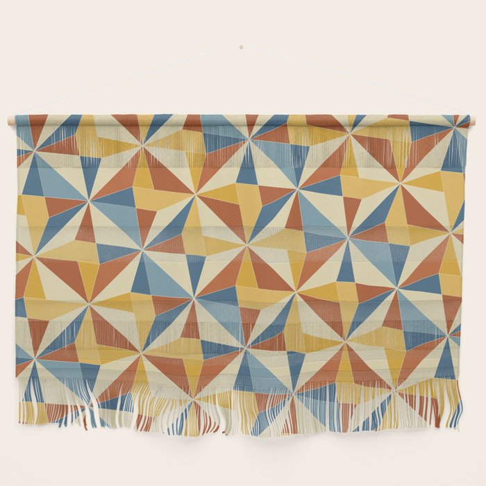 Kaleidoscope Tile Pattern IV Bright Vibrant Summer Wall Hanging Gallery Image 1