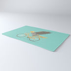 Cockatiel on a Bicycle Rug Gallery Image 3