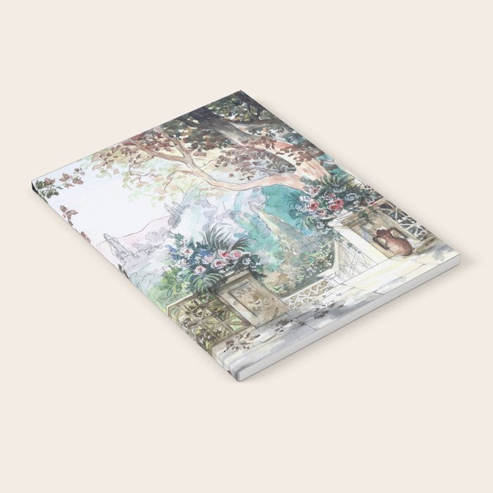 Beautiful Italian Courtyard Terrace Garden Notebook Gallery Image 2