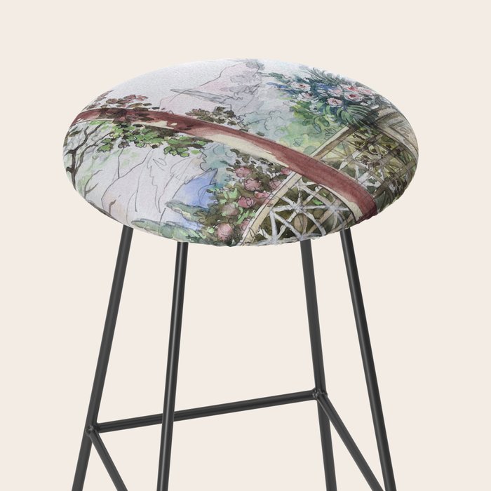Beautiful Italian Courtyard Terrace Garden Stool Gallery Image 2