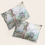 Beautiful Italian Courtyard Terrace Garden Pillow Sham Gallery Image 3