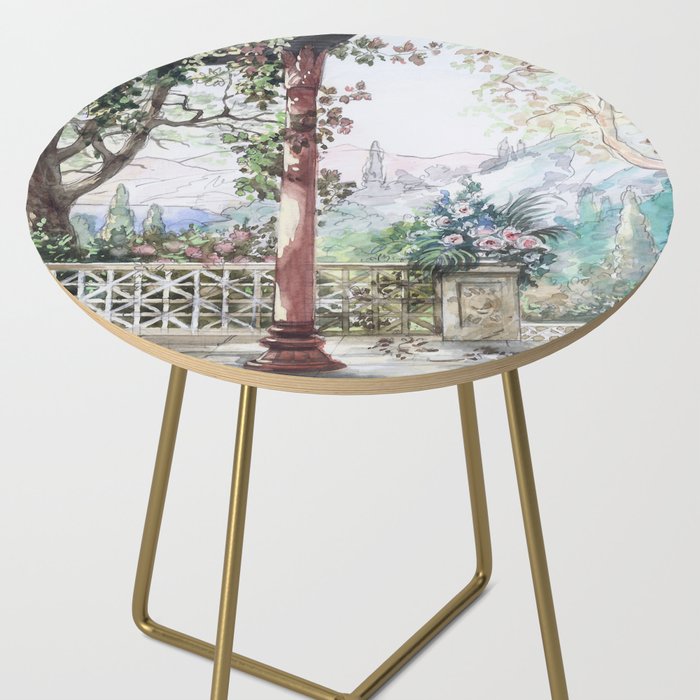 Beautiful Italian Courtyard Terrace Garden Side Table Gallery Image 2