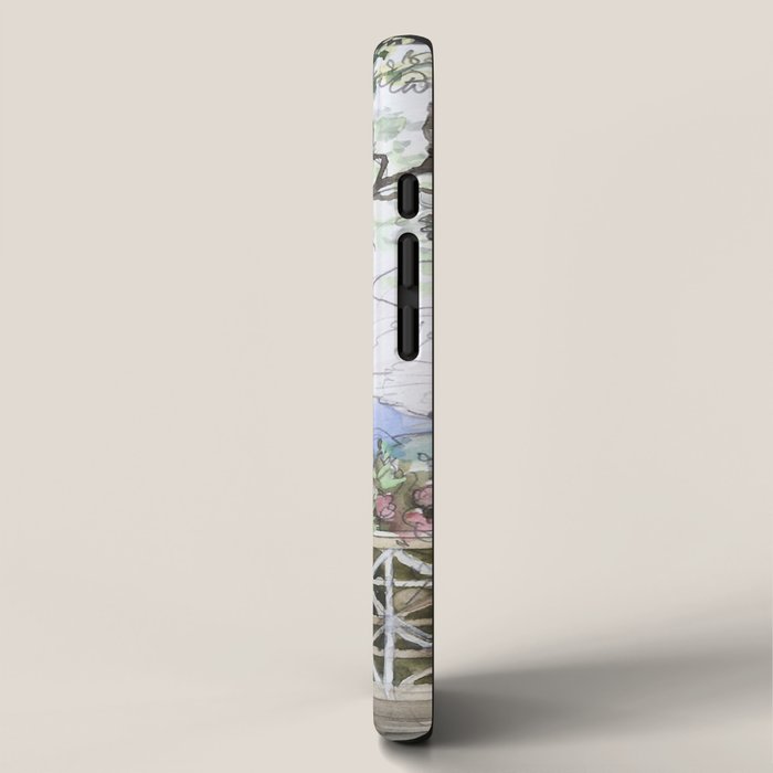 Beautiful Italian Courtyard Terrace Garden iPhone Case Gallery Image 2