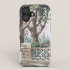 Beautiful Italian Courtyard Terrace Garden iPhone Case Gallery Image 1