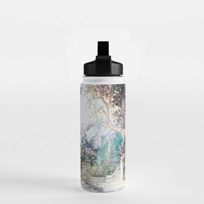 Beautiful Italian Courtyard Terrace Garden Water Bottle Gallery Image 2