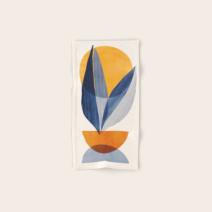 Sunshine Stack / Mid Century Abstract Illustration Bath Towel Gallery Image 1
