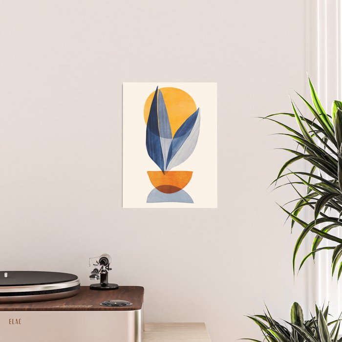 Sunshine Stack / Mid Century Abstract Illustration Poster Gallery Image 2
