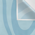 Light Aqua Blue Liquid Swirl Abstract Pattern Square Wall Tapestry Gallery Image 3