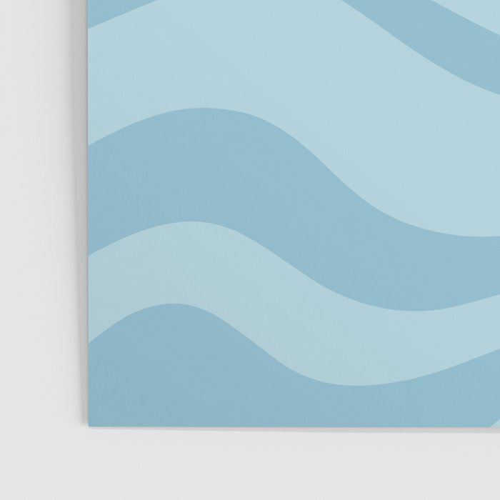Light Aqua Blue Liquid Swirl Abstract Pattern Square Poster Gallery Image 3