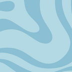 Light Aqua Blue Liquid Swirl Abstract Pattern Square Coffee Mug Gallery Image 2