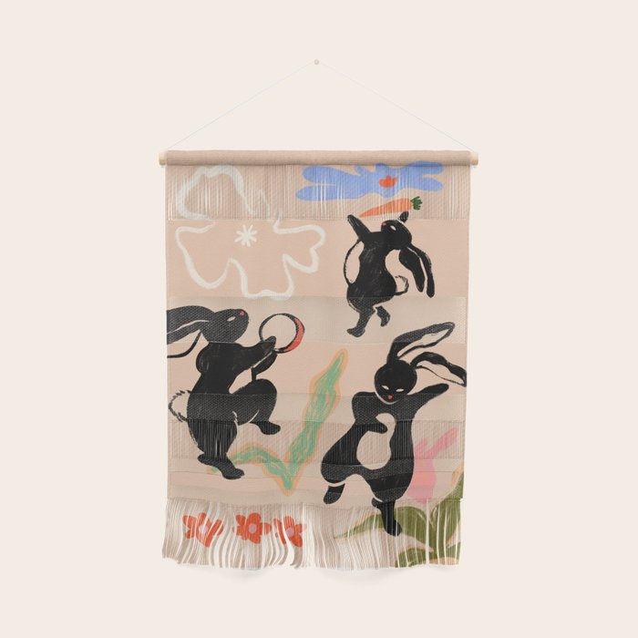 Here Comes The Rabbits Wall Hanging Gallery Image 1