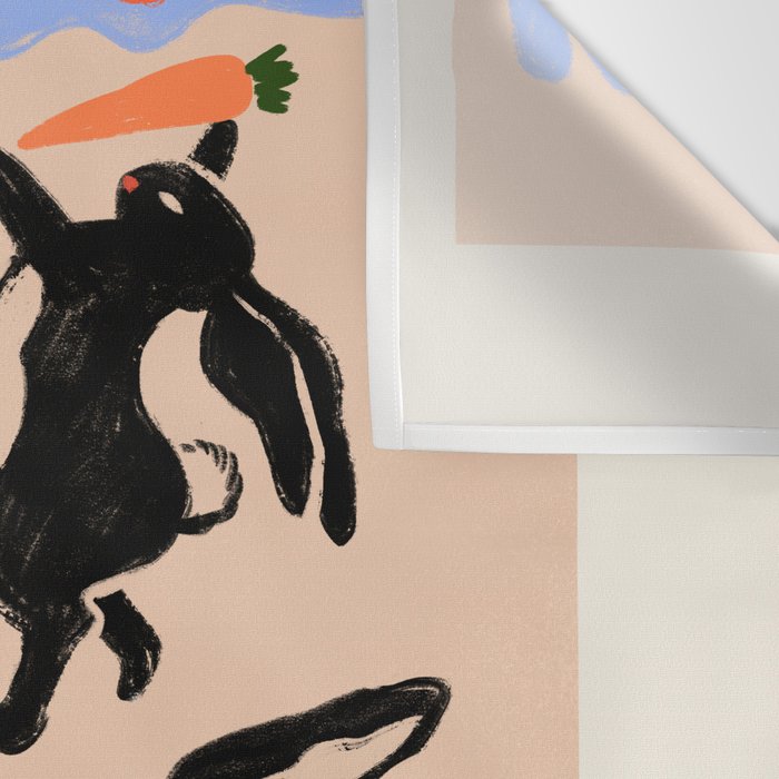 Here Comes The Rabbits Wall Tapestry Gallery Image 3