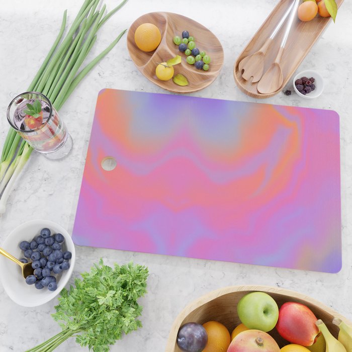 Modern crazy sunset  Cutting Board Gallery Image 2