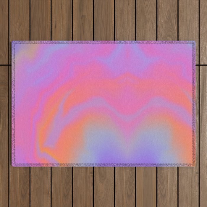 Modern crazy sunset  Outdoor Rug Gallery Image 1