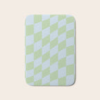 Wavy Soft Sky x Cool Pistachio Bath Mat Gallery Image 1