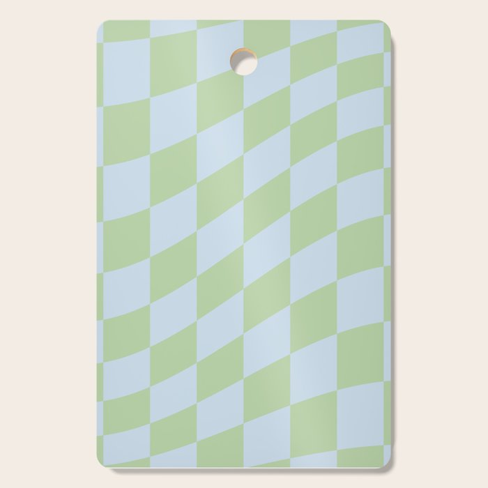Wavy Soft Sky x Cool Pistachio Cutting Board Gallery Image 1