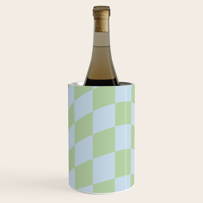 Wavy Soft Sky x Cool Pistachio Wine Chiller Gallery Image 3