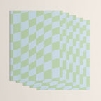 Wavy Soft Sky x Cool Pistachio Wrapping Paper Gallery Image 3