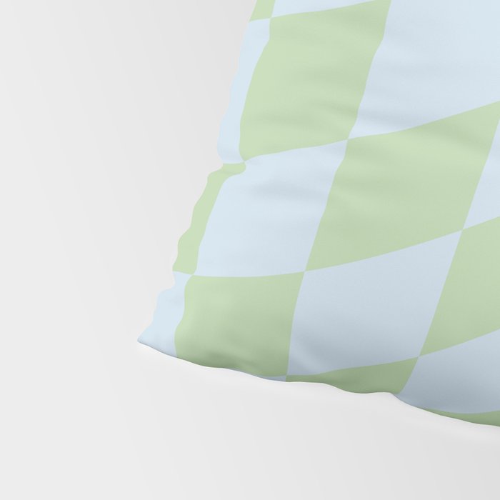 Wavy Soft Sky x Cool Pistachio Pillow Sham Gallery Image 4