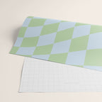 Wavy Soft Sky x Cool Pistachio Wrapping Paper Gallery Image 2