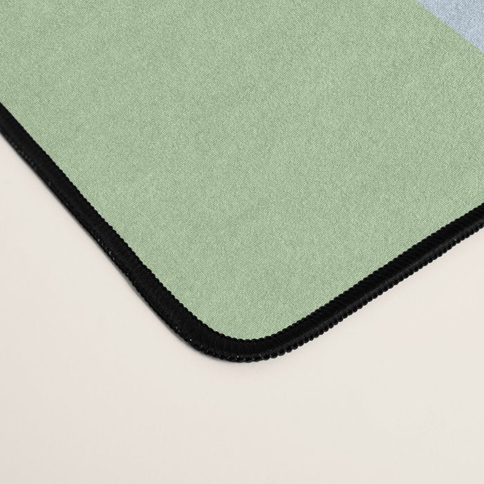 Wavy Soft Sky x Cool Pistachio Desk Mat Gallery Image 4