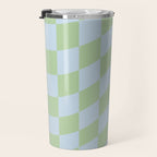 Wavy Soft Sky x Cool Pistachio Travel Mug Gallery Image 3