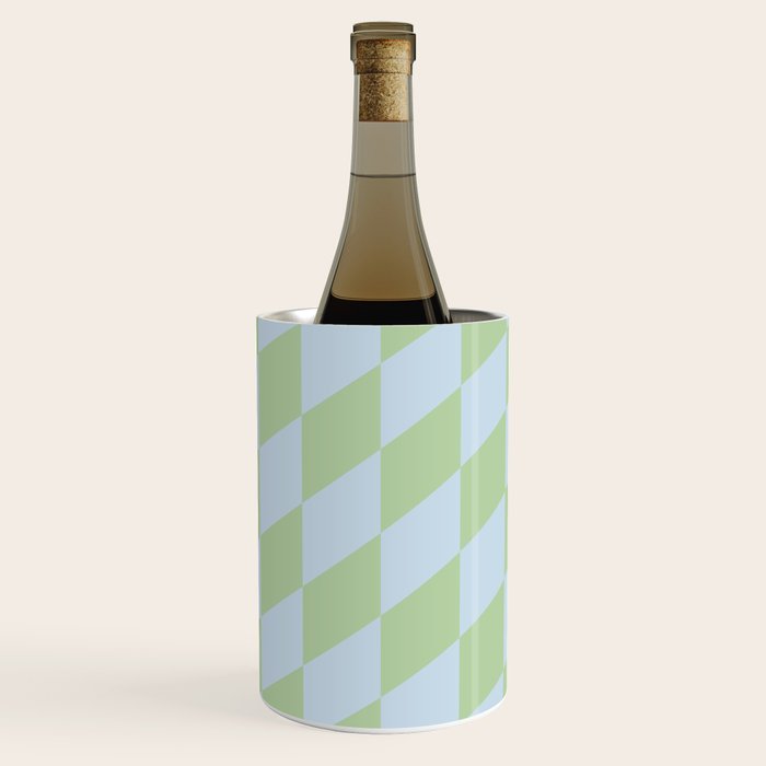 Wavy Soft Sky x Cool Pistachio Wine Chiller Gallery Image 1