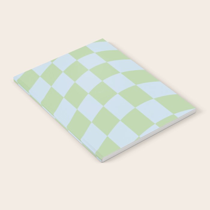 Wavy Soft Sky x Cool Pistachio Notebook Gallery Image 2