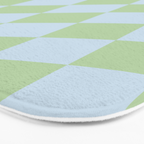 Wavy Soft Sky x Cool Pistachio Bath Mat Gallery Image 3
