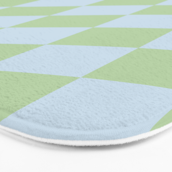 Wavy Soft Sky x Cool Pistachio Bath Mat Gallery Image 3