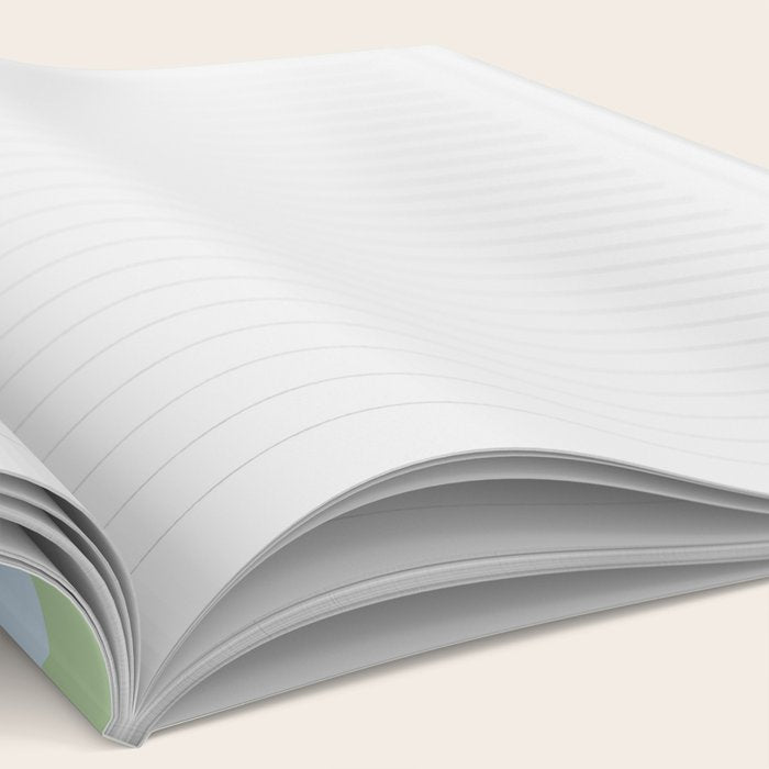 Wavy Soft Sky x Cool Pistachio Notebook Gallery Image 2