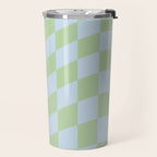 Wavy Soft Sky x Cool Pistachio Travel Mug Gallery Image 2