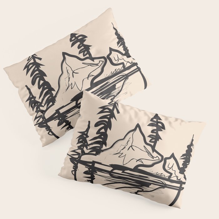 Abstract Landscape II Pillow Sham Gallery Image 3