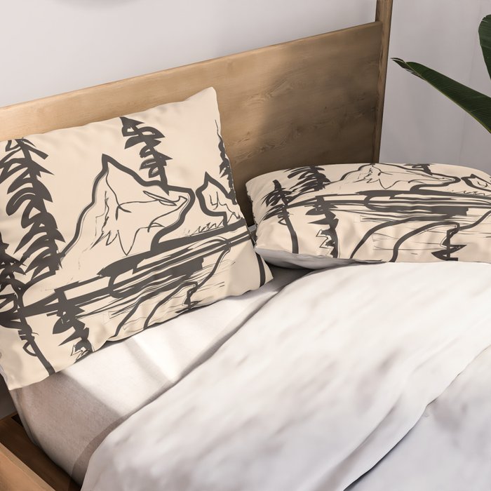 Abstract Landscape II Pillow Sham Gallery Image 2