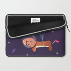 Galaxy Dog with balloons Laptop Sleeve Gallery Image 2