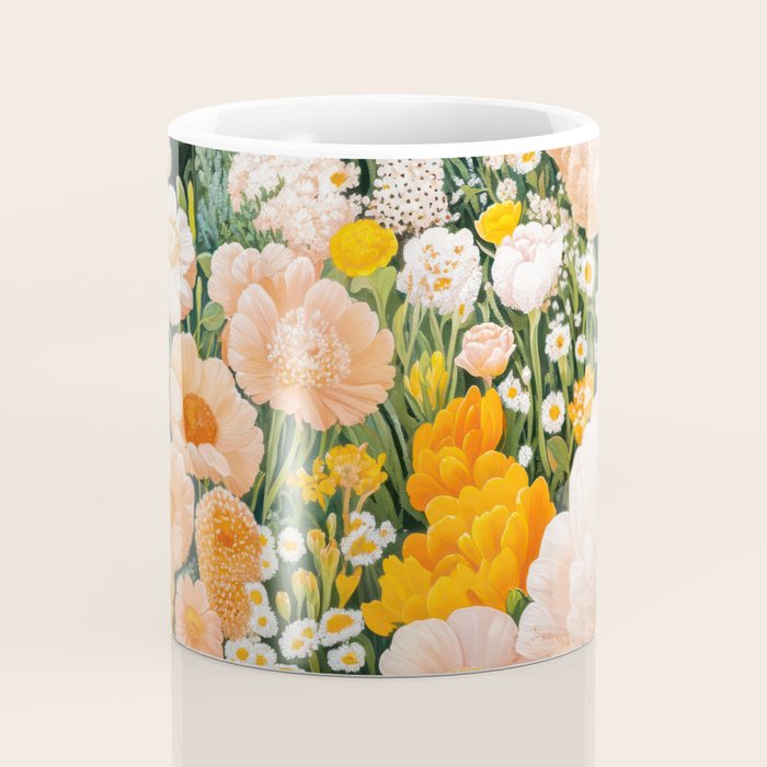 Botanical Art Maximalist Poster Dopamine Decor Japanese Painting Floral Art Flower Print Japandi Art Coffee Mug Gallery Image 4
